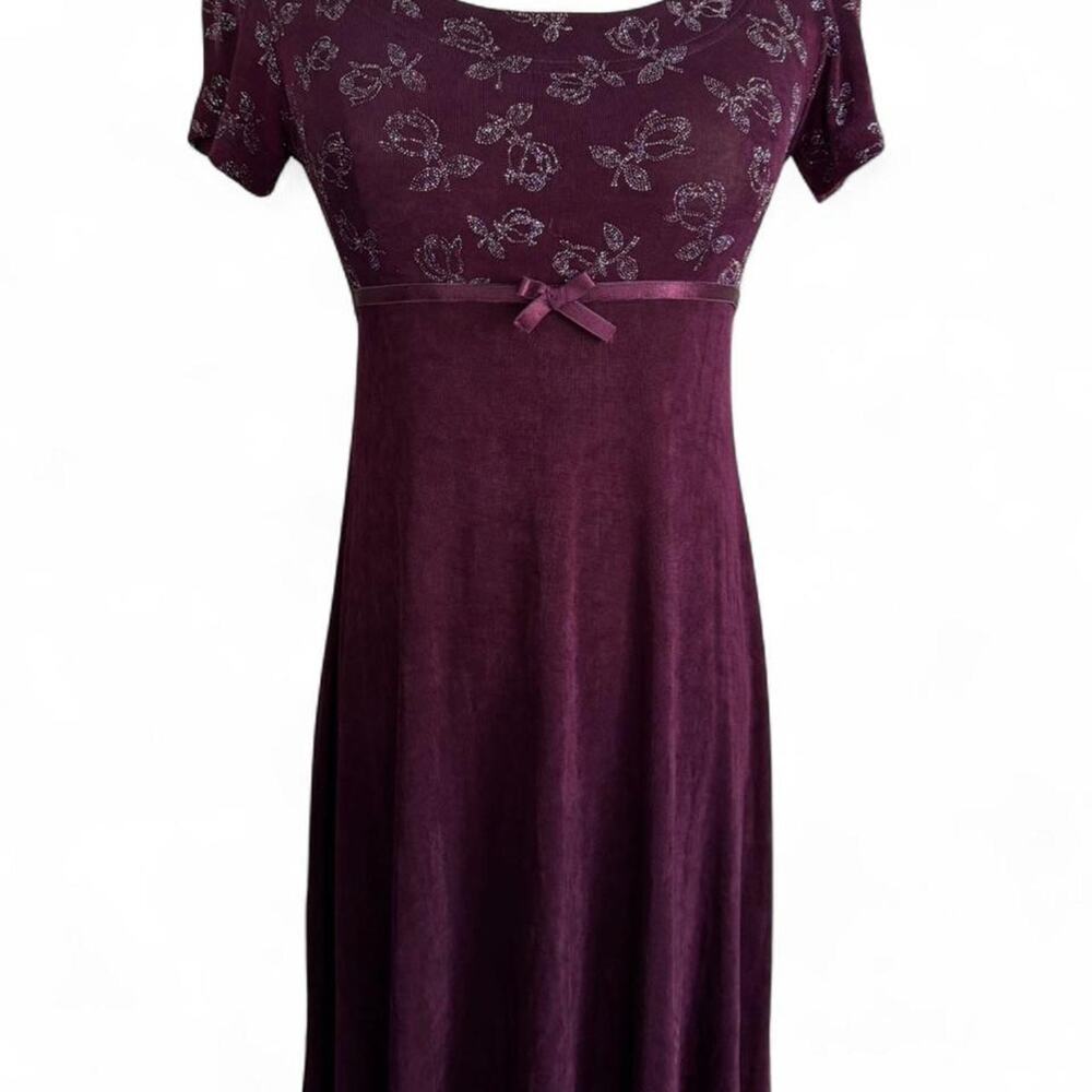 Vintage 90s plum la belle babydoll dress